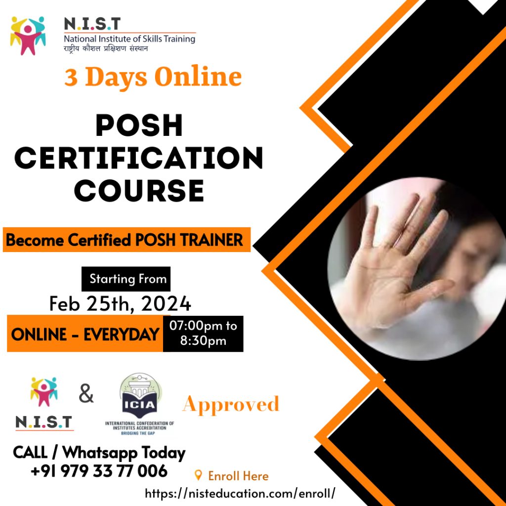 “POSH CERTIFICATION COURSE” – NIST