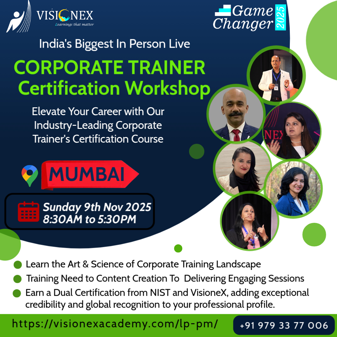 Become a Certified Corporate Trainer, Live @ Mumbai
