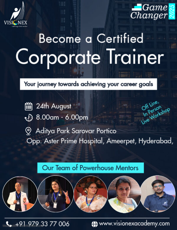 Become a Corporate Trainer,  Live @ Hyderabad
